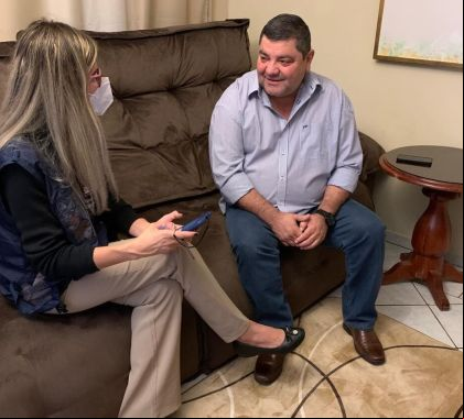 Prefeito Josmail Rodrigues é o primeiro entrevistado do Censo 2022 em Bonito